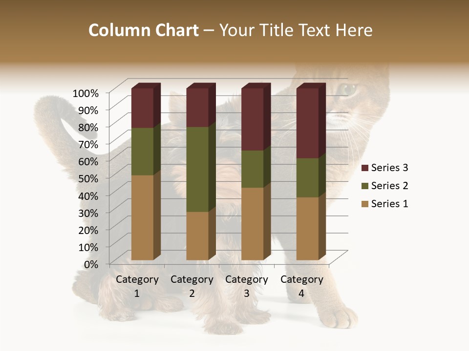 Single Childhood Purr PowerPoint Template