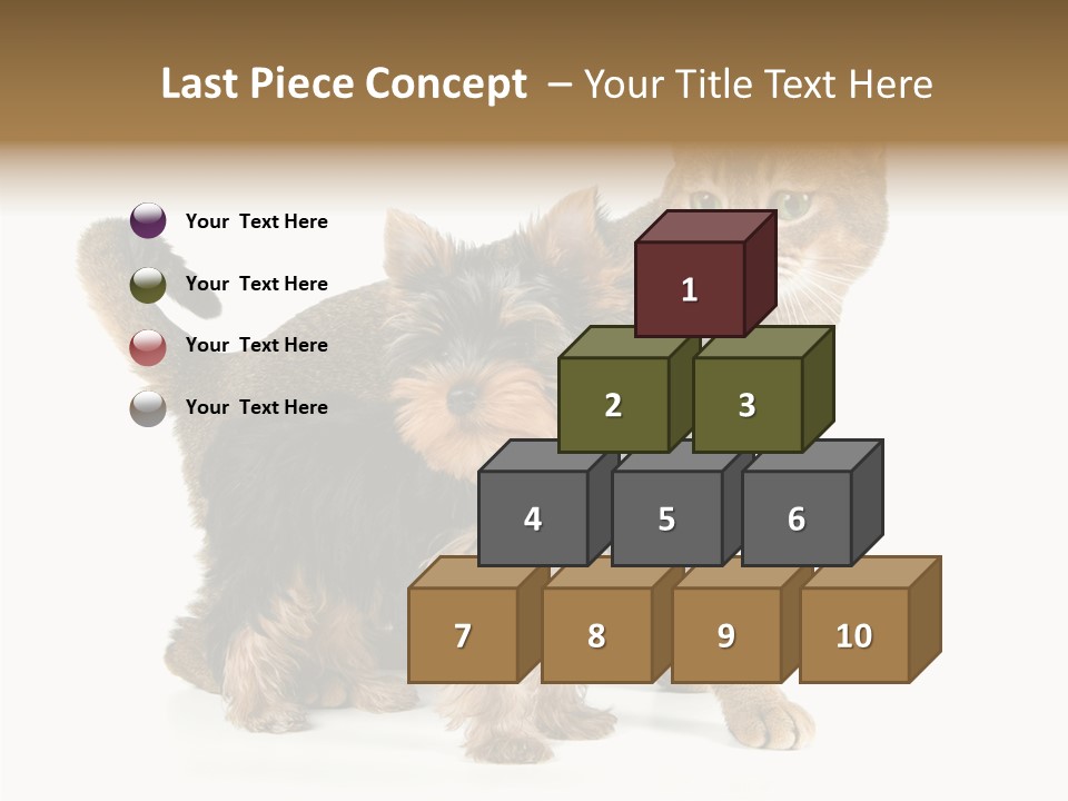 Single Childhood Purr PowerPoint Template