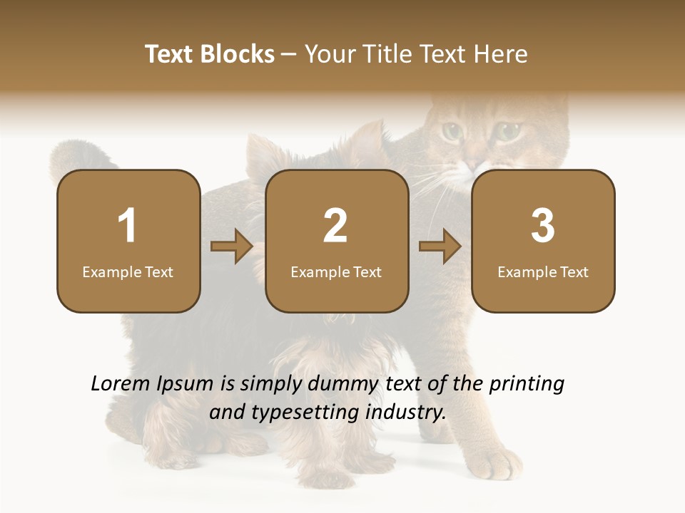 Single Childhood Purr PowerPoint Template