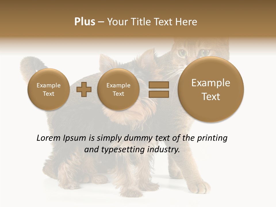Single Childhood Purr PowerPoint Template