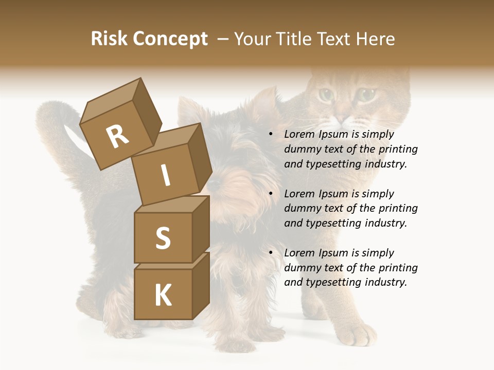 Single Childhood Purr PowerPoint Template