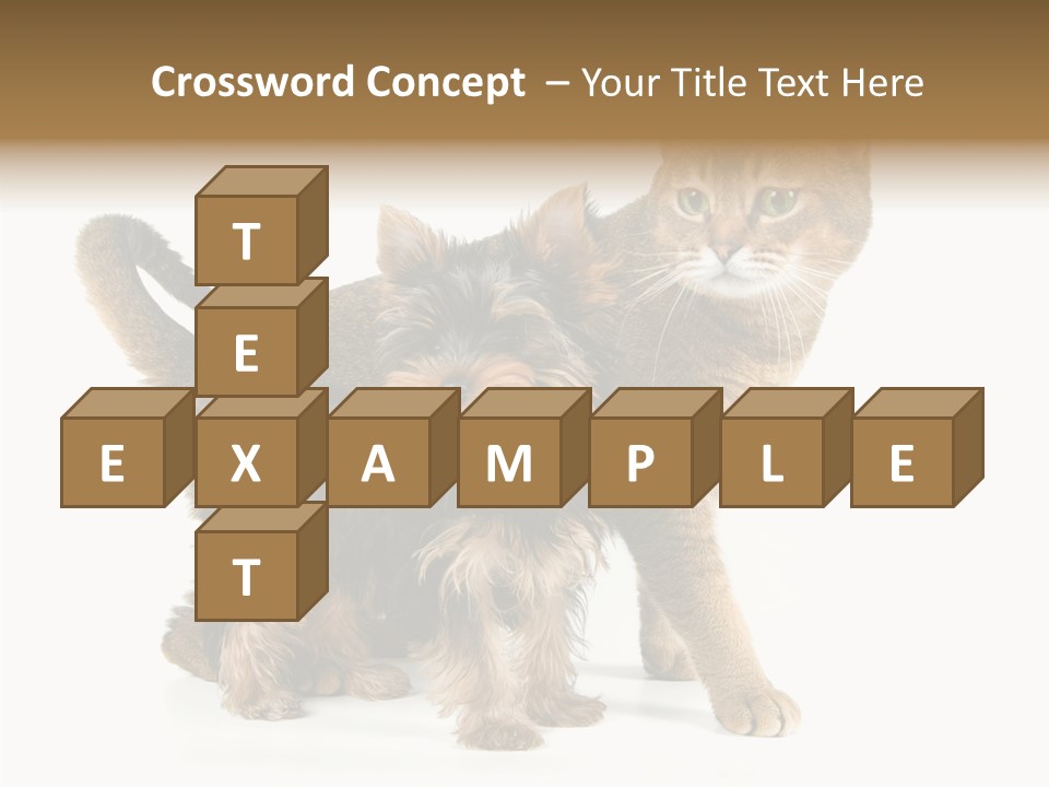 Single Childhood Purr PowerPoint Template