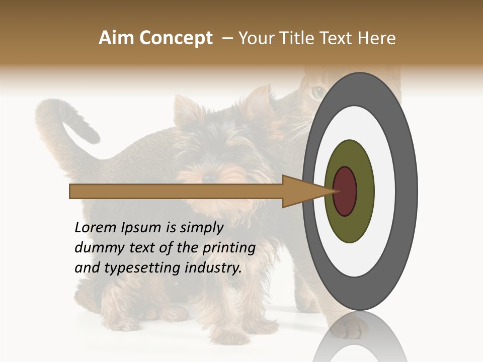 Single Childhood Purr PowerPoint Template