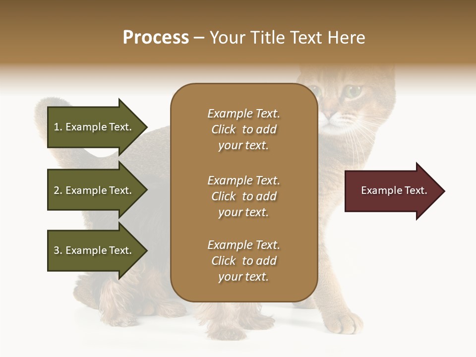 Single Childhood Purr PowerPoint Template
