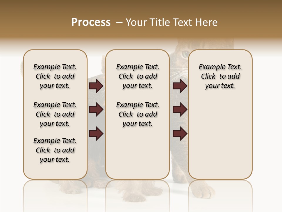 Single Childhood Purr PowerPoint Template