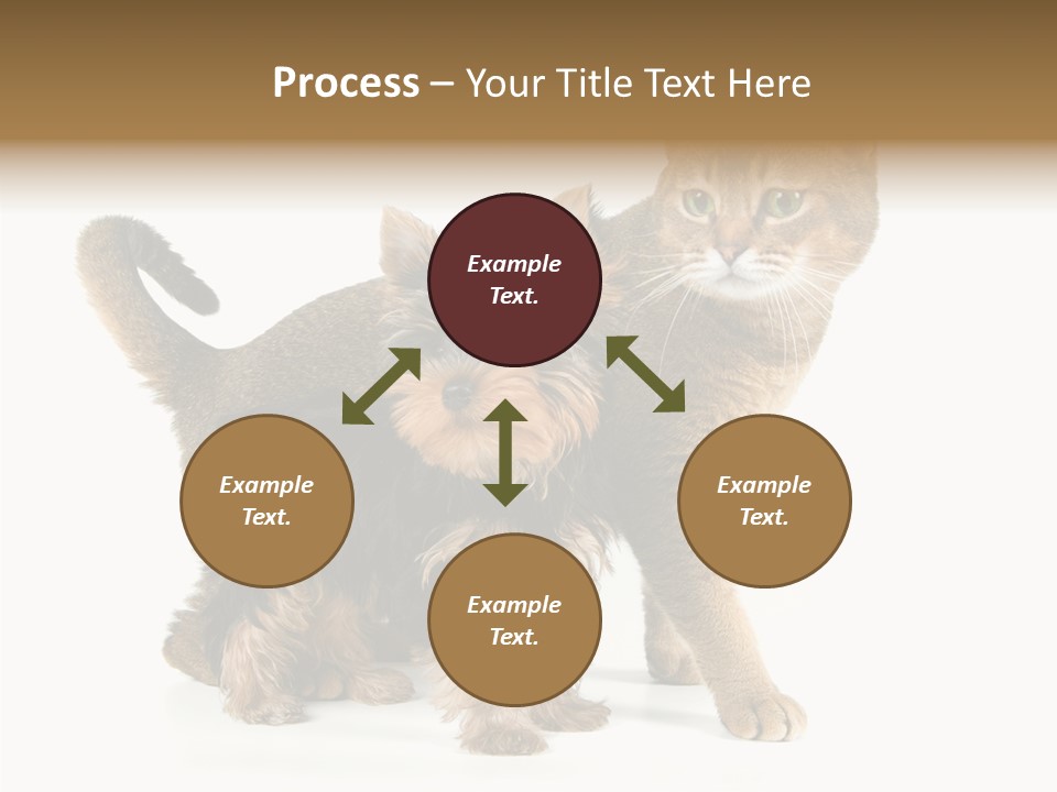 Single Childhood Purr PowerPoint Template