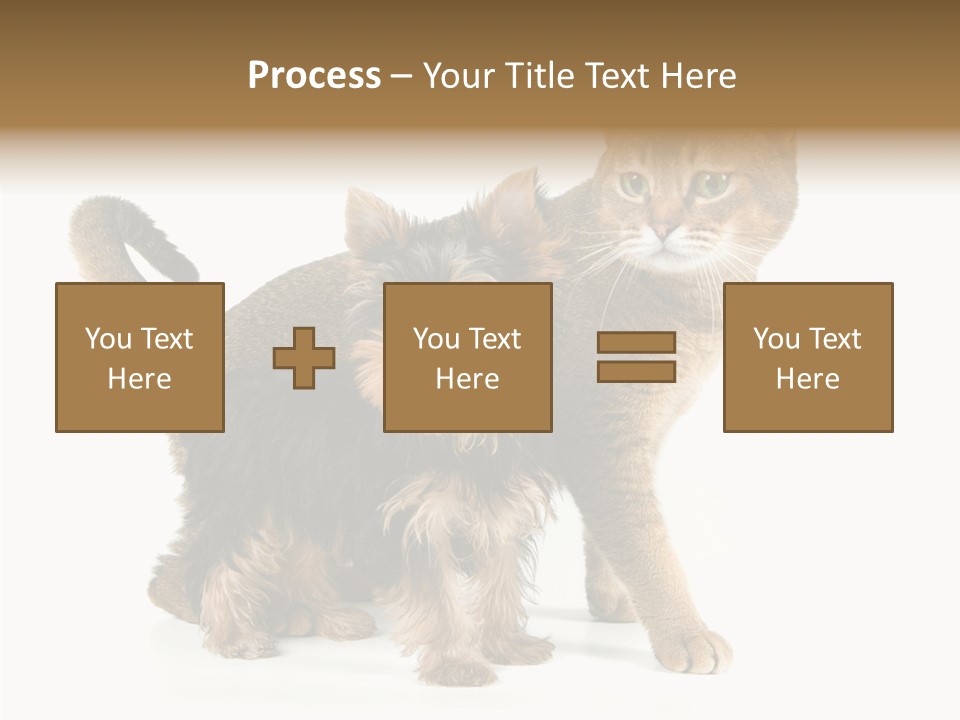 Single Childhood Purr PowerPoint Template
