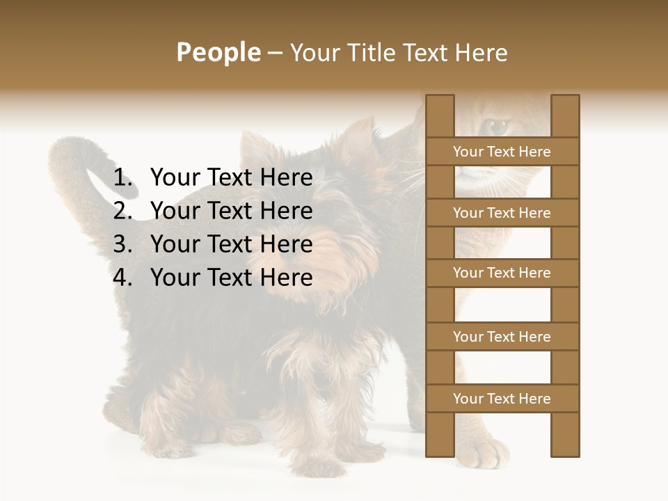 Single Childhood Purr PowerPoint Template
