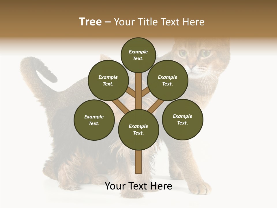 Single Childhood Purr PowerPoint Template