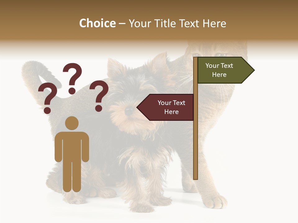 Single Childhood Purr PowerPoint Template