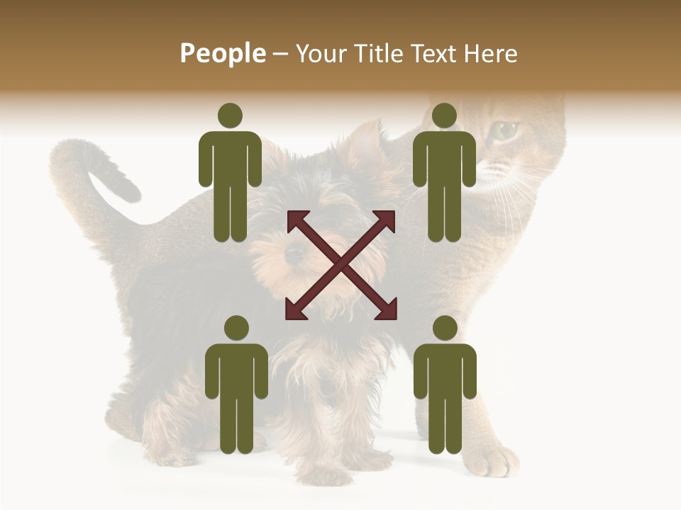 Single Childhood Purr PowerPoint Template