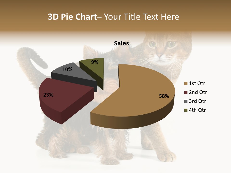 Single Childhood Purr PowerPoint Template
