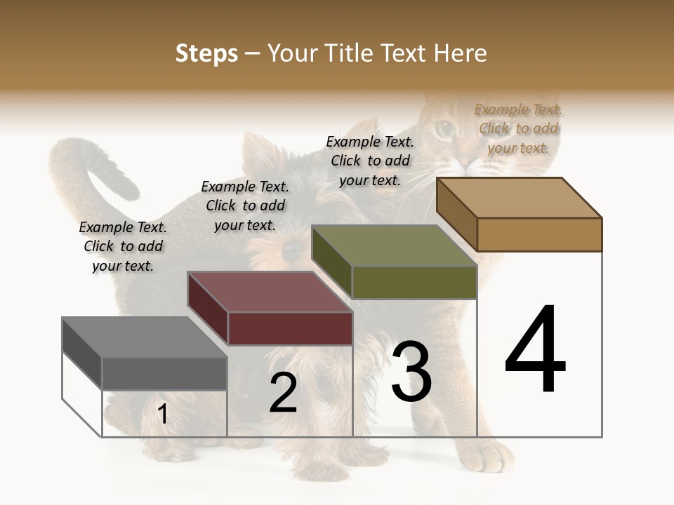 Single Childhood Purr PowerPoint Template