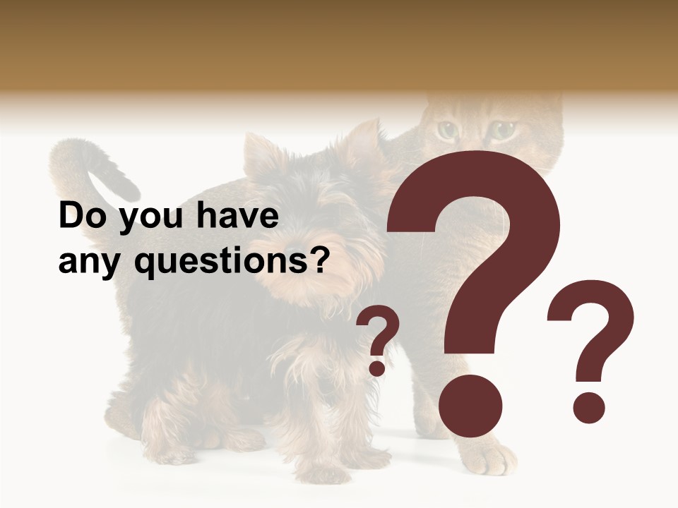 Single Childhood Purr PowerPoint Template