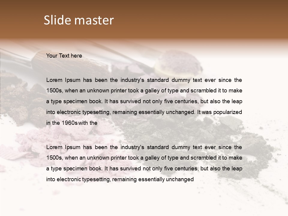 Look Pink Brush PowerPoint Template