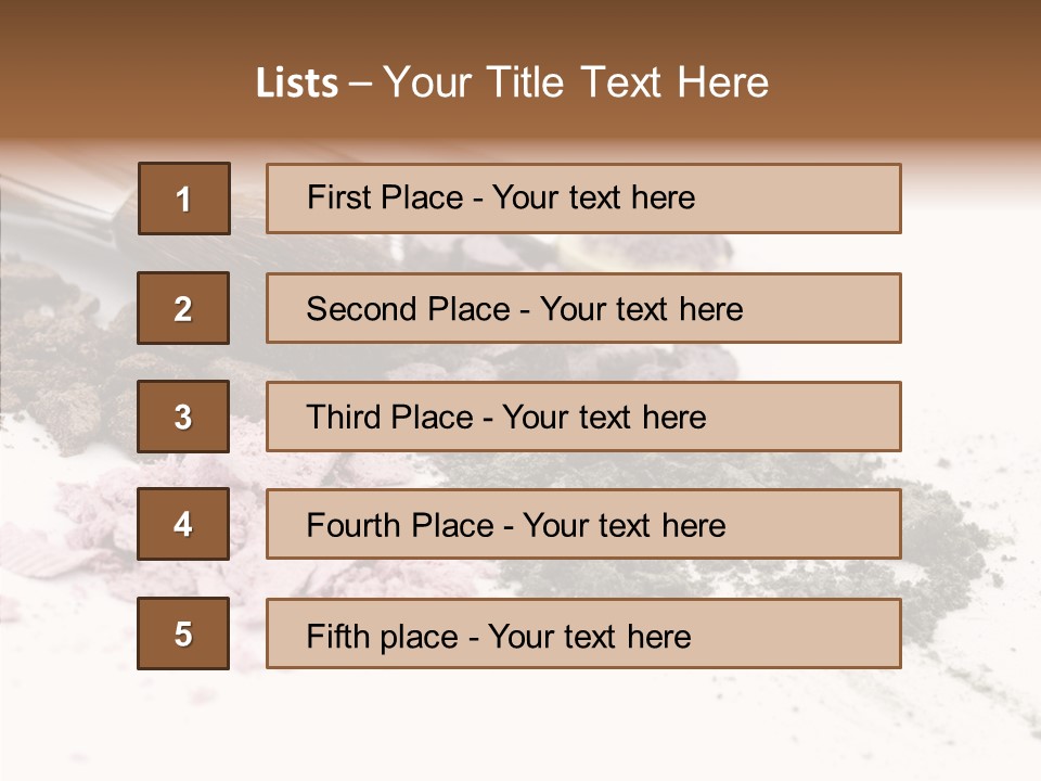 Look Pink Brush PowerPoint Template