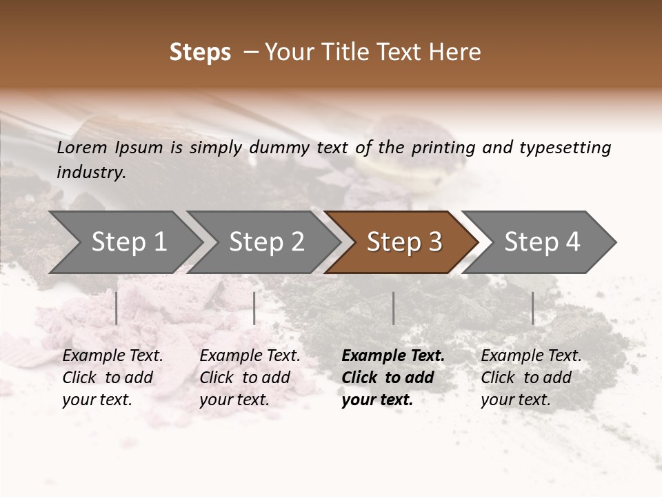 Look Pink Brush PowerPoint Template