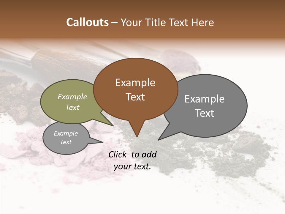 Look Pink Brush PowerPoint Template