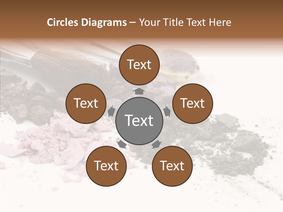 Look Pink Brush PowerPoint Template