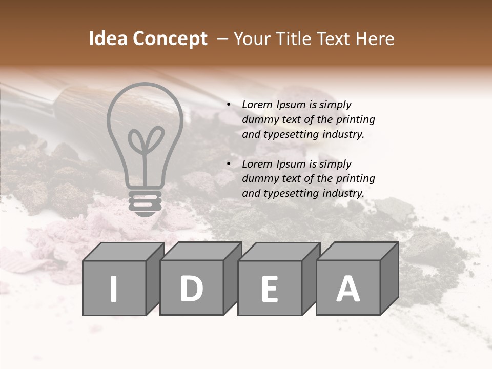 Look Pink Brush PowerPoint Template