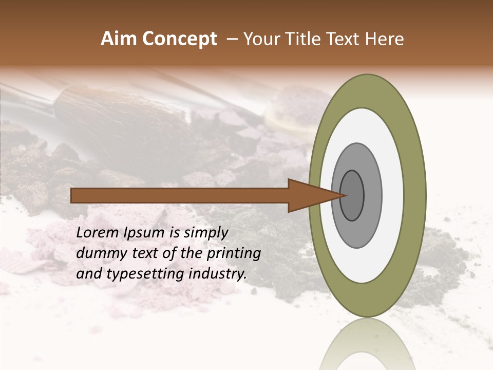 Look Pink Brush PowerPoint Template