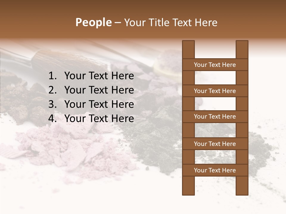 Look Pink Brush PowerPoint Template