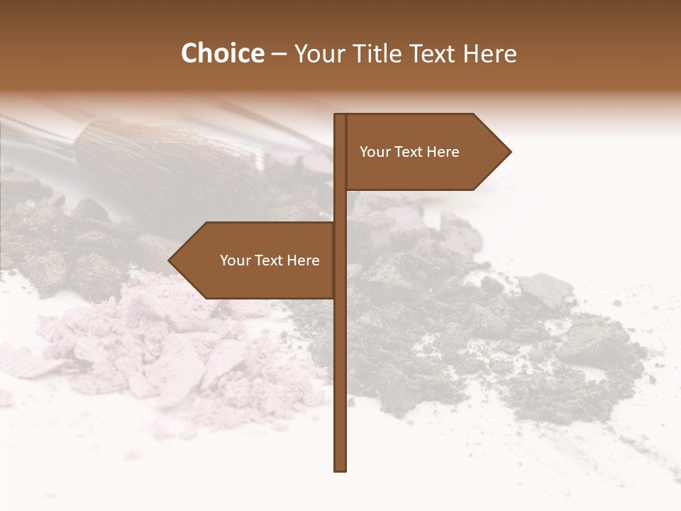 Look Pink Brush PowerPoint Template