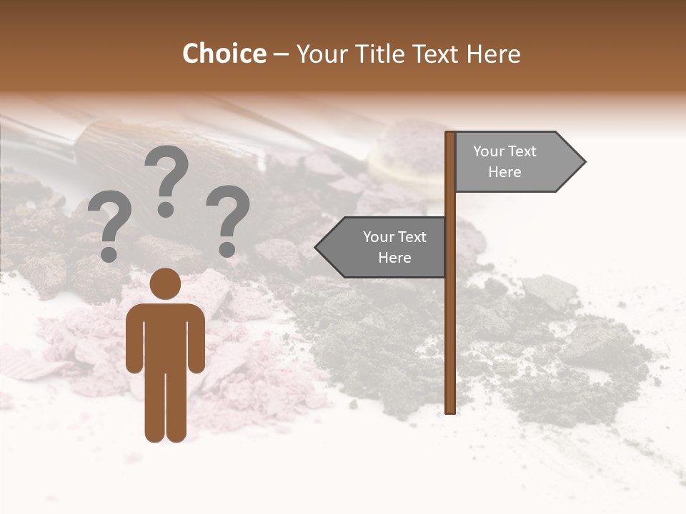 Look Pink Brush PowerPoint Template