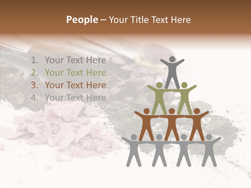 Look Pink Brush PowerPoint Template