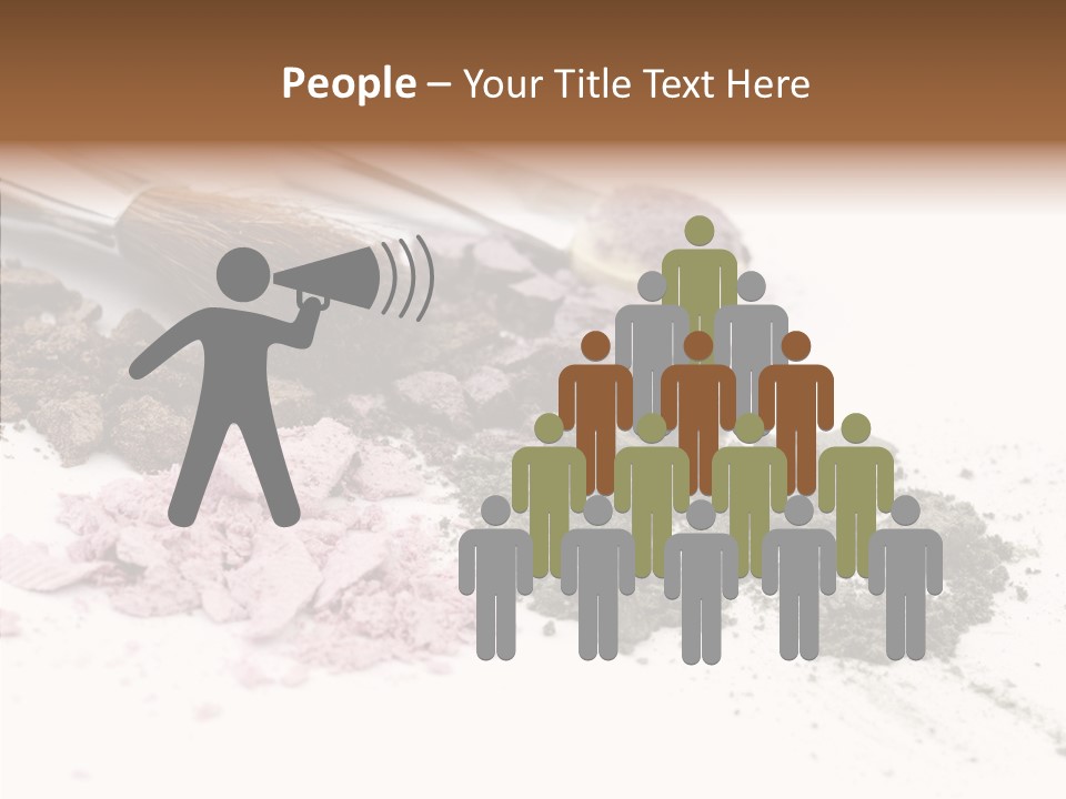 Look Pink Brush PowerPoint Template