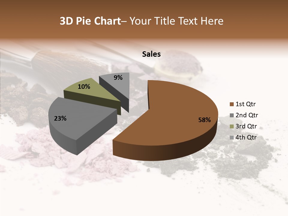 Look Pink Brush PowerPoint Template