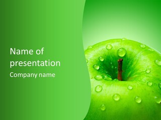 Refreshment Healthy Colored PowerPoint Template