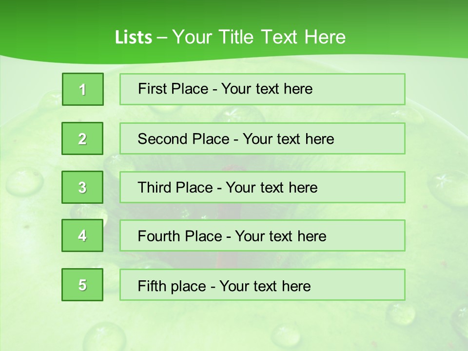 Refreshment Healthy Colored PowerPoint Template