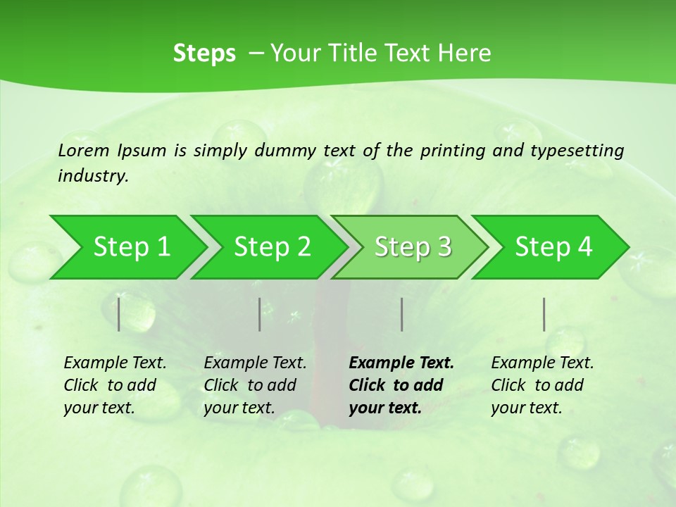 Refreshment Healthy Colored PowerPoint Template
