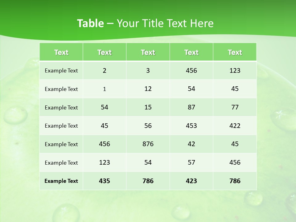 Refreshment Healthy Colored PowerPoint Template