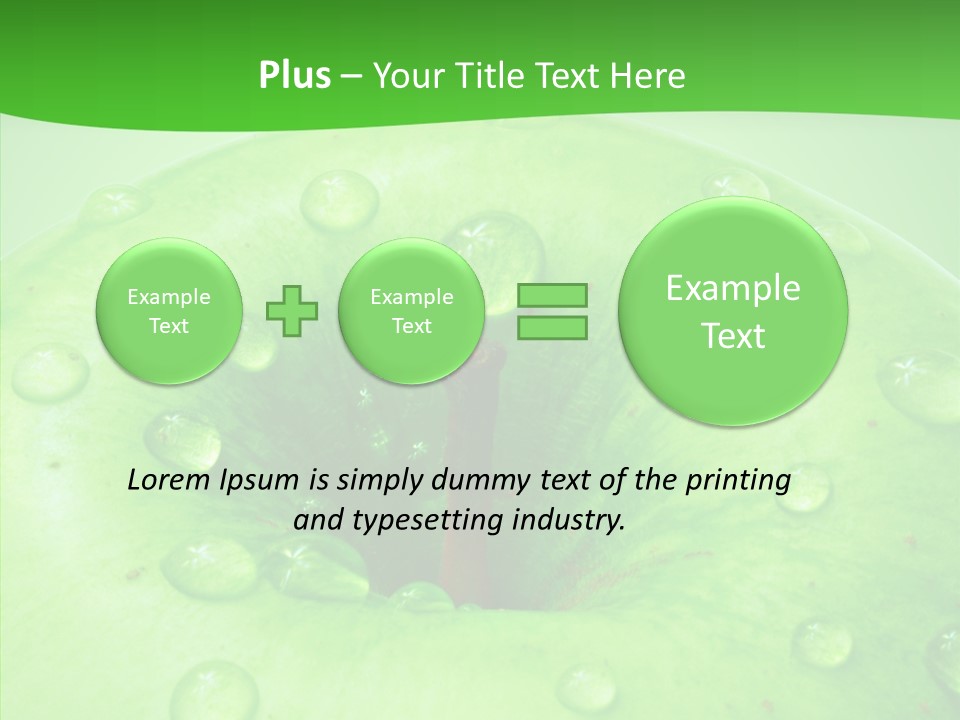 Refreshment Healthy Colored PowerPoint Template