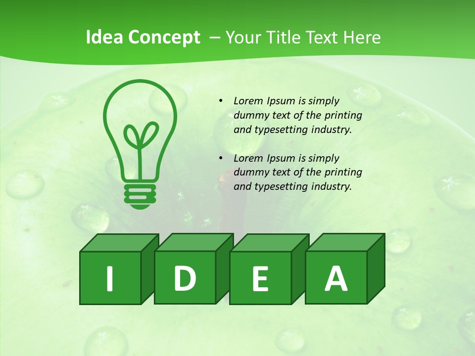 Refreshment Healthy Colored PowerPoint Template