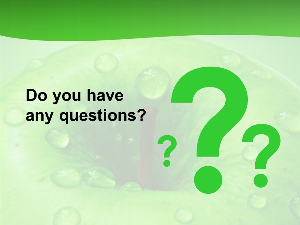 Refreshment Healthy Colored PowerPoint Template