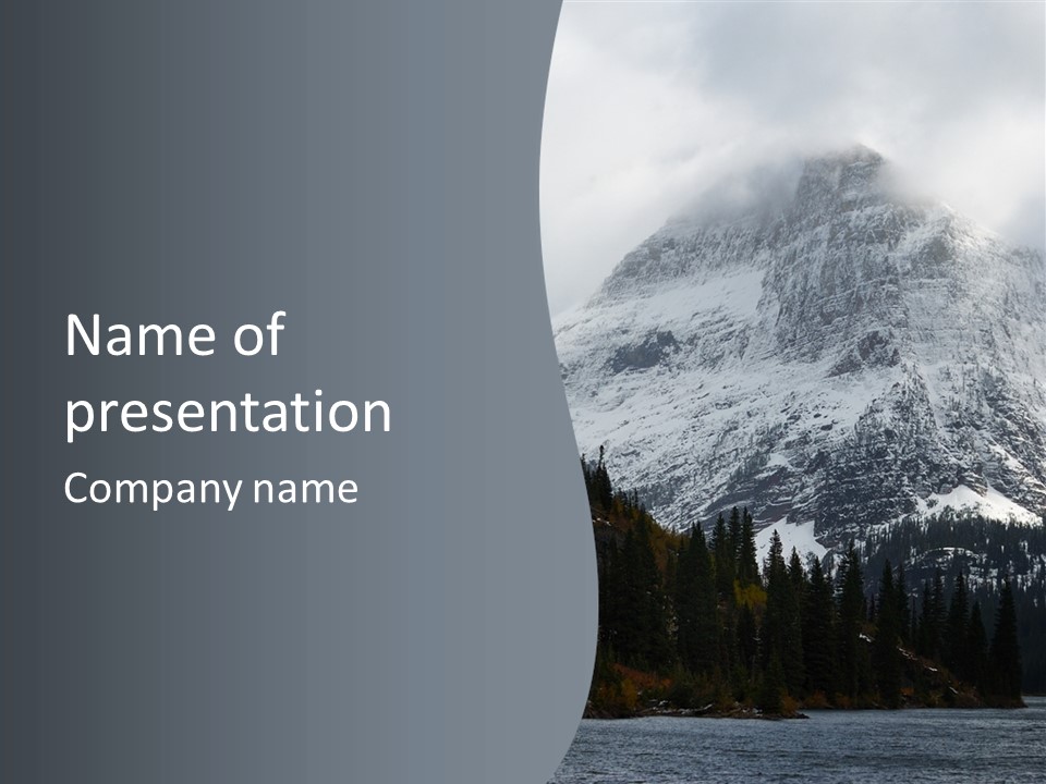 Winter Snow National PowerPoint Template