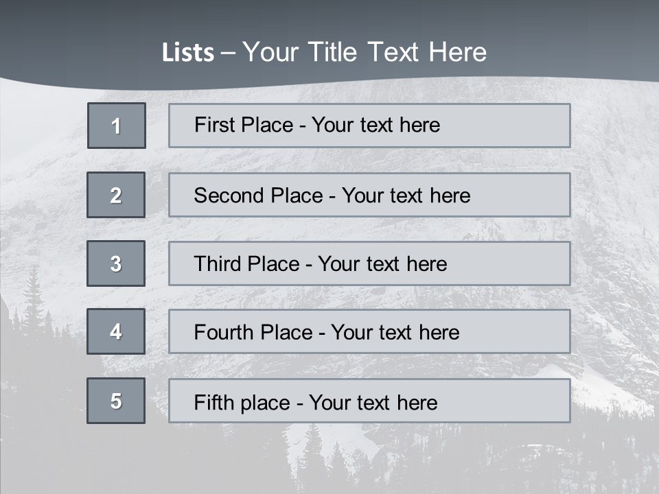 Winter Snow National PowerPoint Template
