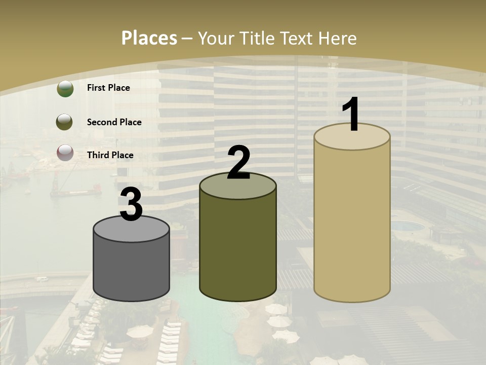 Pool District Town PowerPoint Template