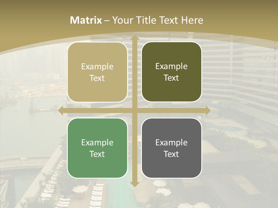 Pool District Town PowerPoint Template