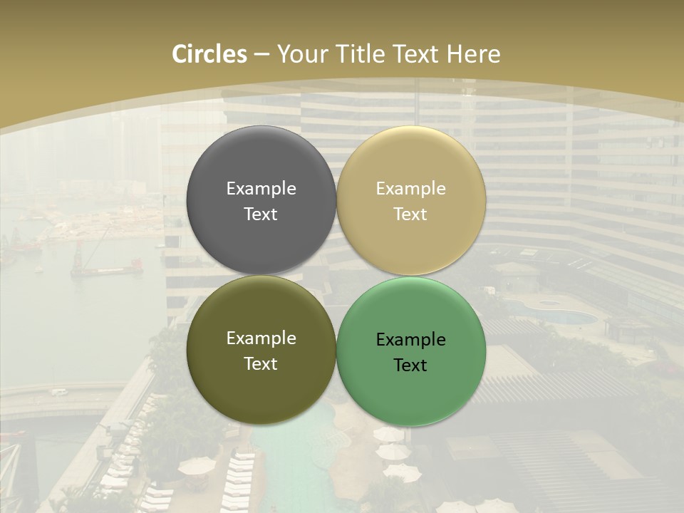 Pool District Town PowerPoint Template