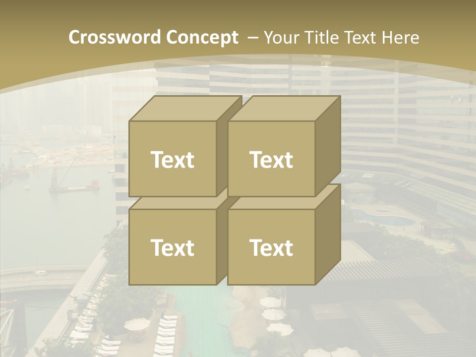 Pool District Town PowerPoint Template