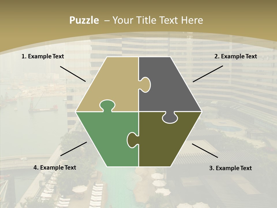 Pool District Town PowerPoint Template