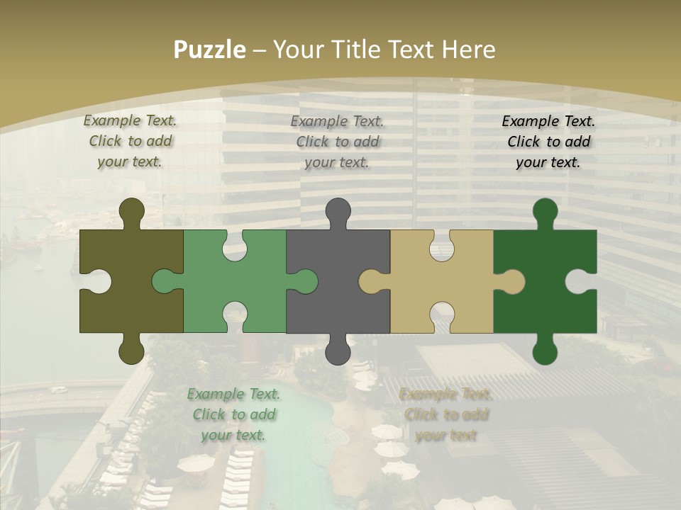 Pool District Town PowerPoint Template