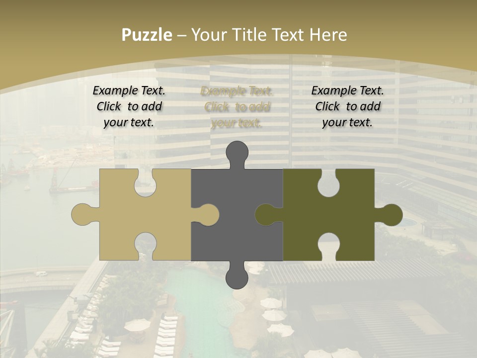 Pool District Town PowerPoint Template