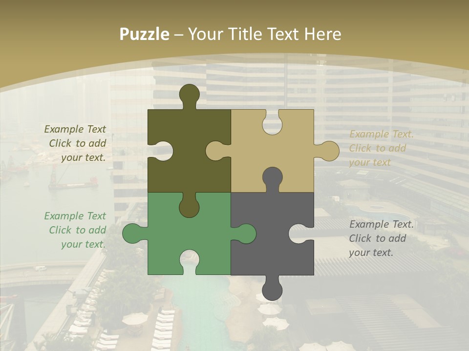 Pool District Town PowerPoint Template