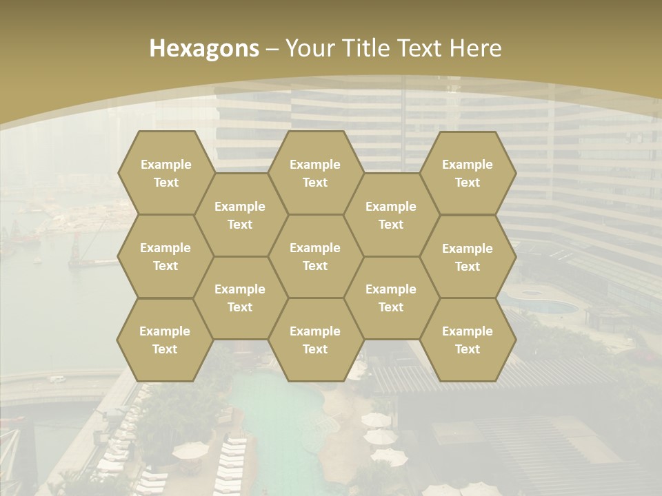 Pool District Town PowerPoint Template