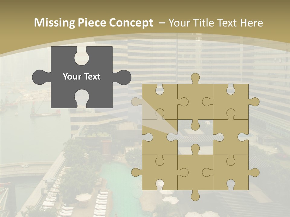 Pool District Town PowerPoint Template